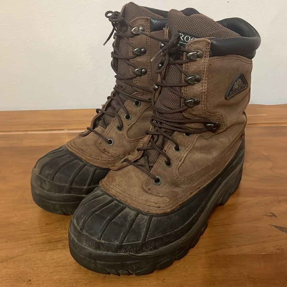 Rocky 600g Thisulated Duck Boots Hiking Hunting Snow Work Shoes 7655 Men…